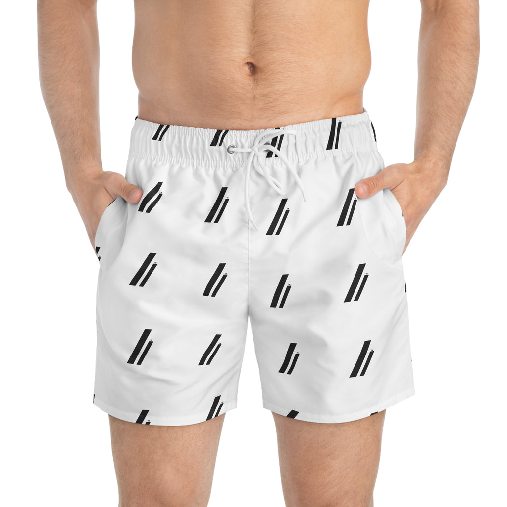 Black Symbol Swim Trunks