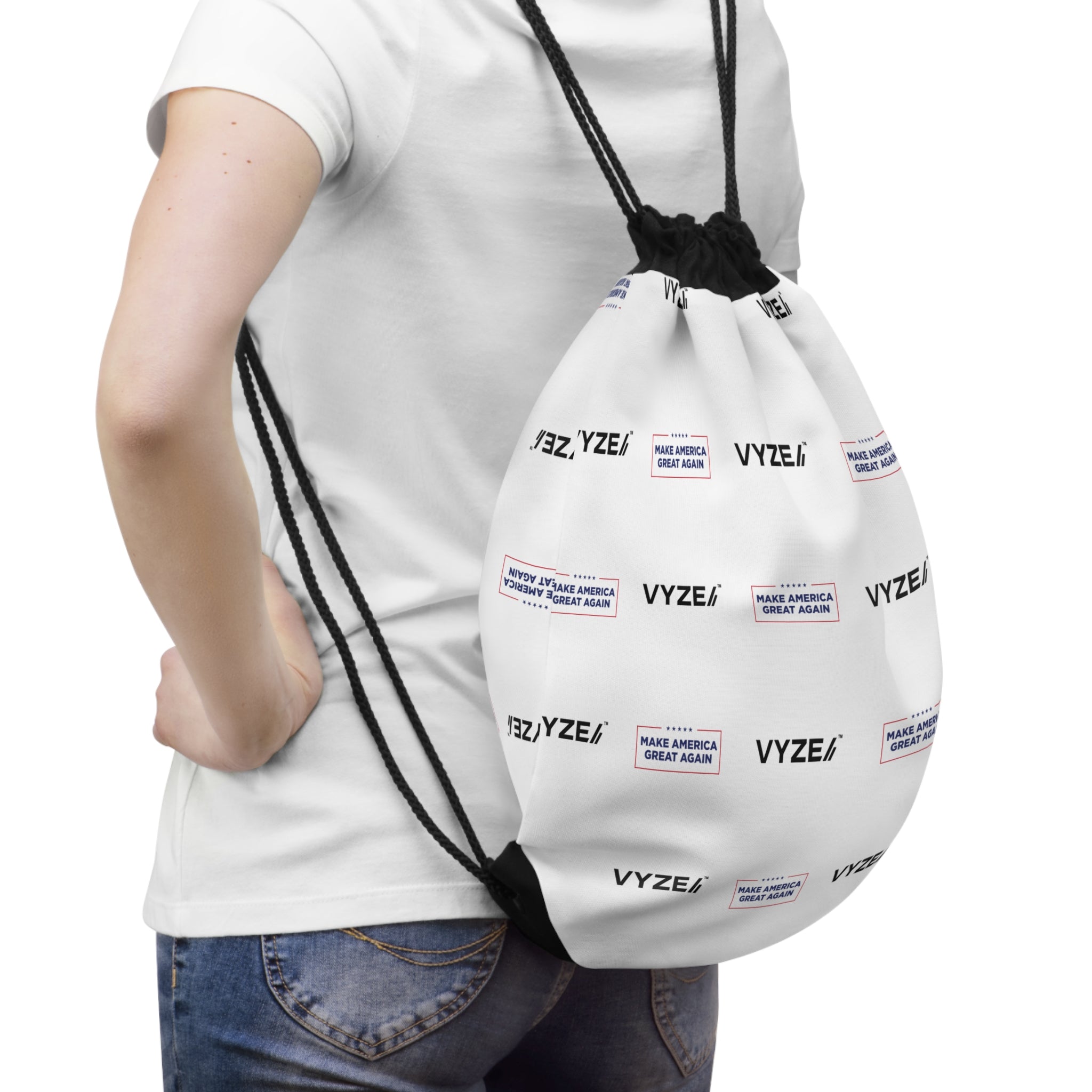 Stylish Drawstring Bag for Everyday Use, Sports, Gym, Travel, Fashionable Tote, Personalized Gift